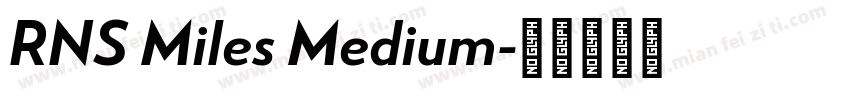 RNS Miles Medium字体转换